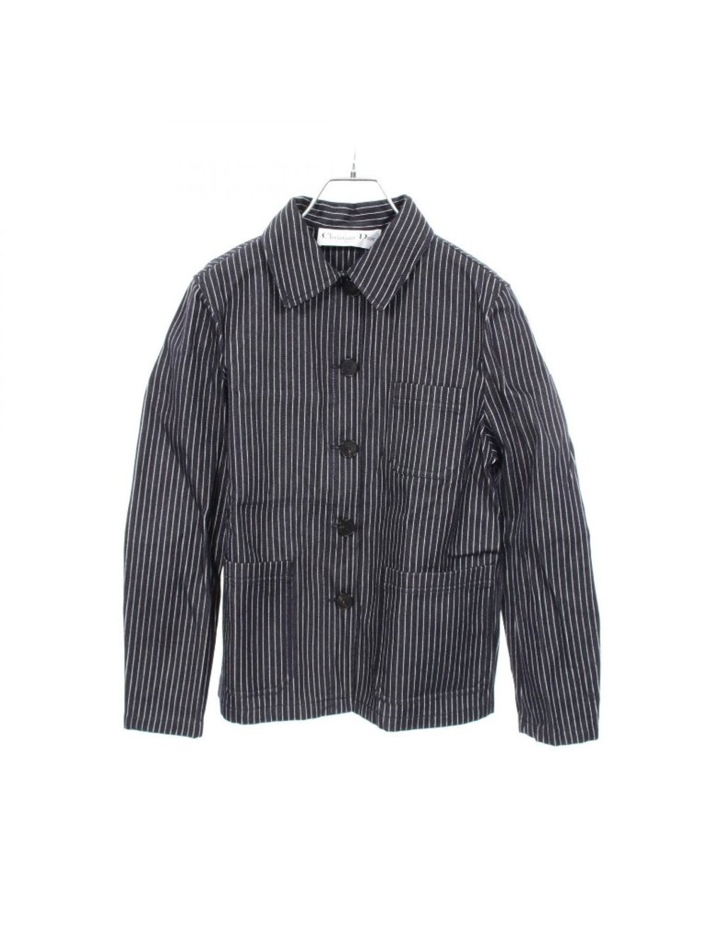 Dior Bee Embroidery Striped Shirt Silk